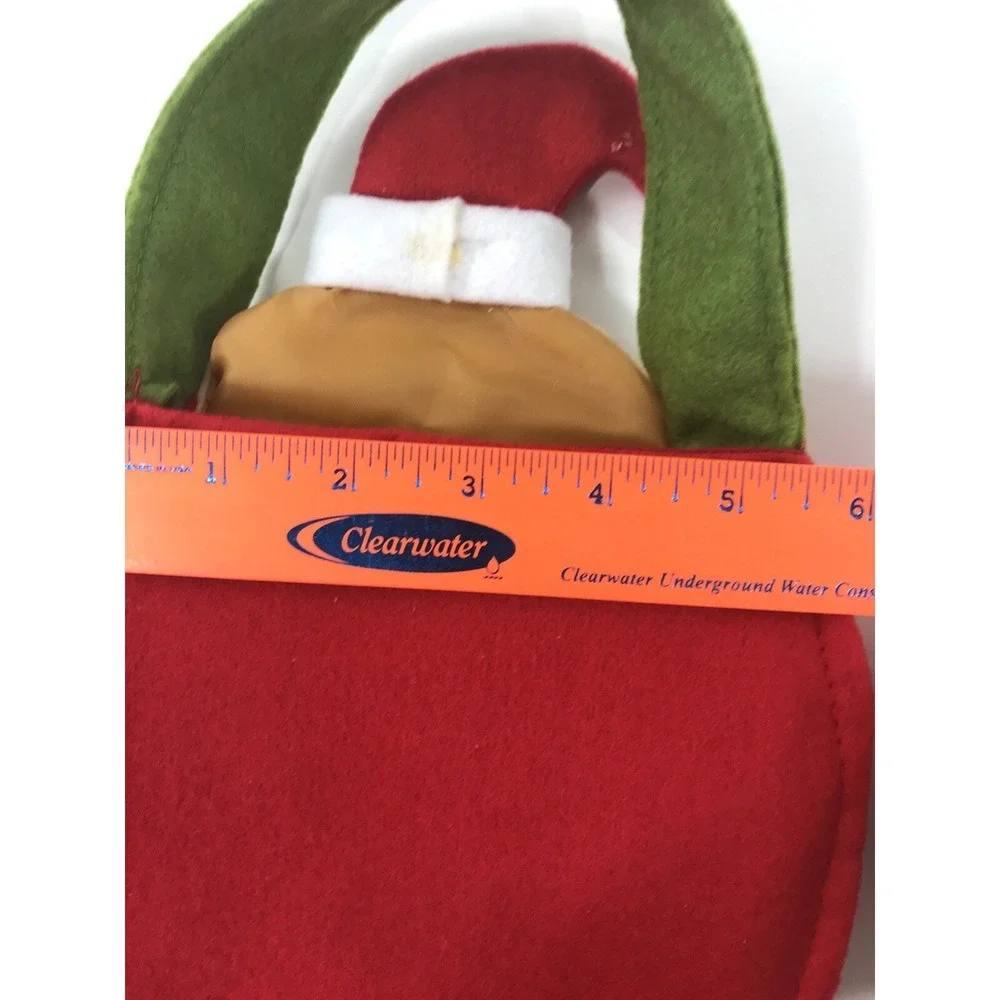 Christmas Felt Santa Gift Bag or Childs Purse - 6